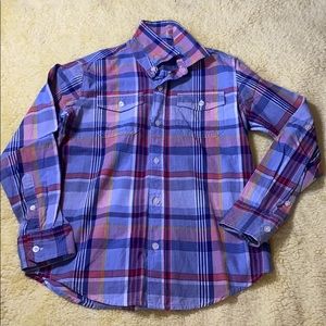 Gap Kids plaid button down shirt
